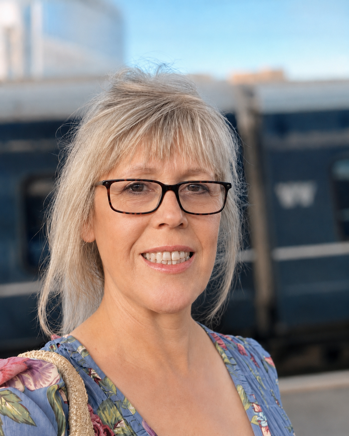 ThereseBakkevig-selfie-Togstasjon